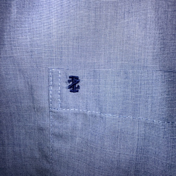 IZOD Men's Blue Button-Down Shirt Size Xl - Picture 3 of 5